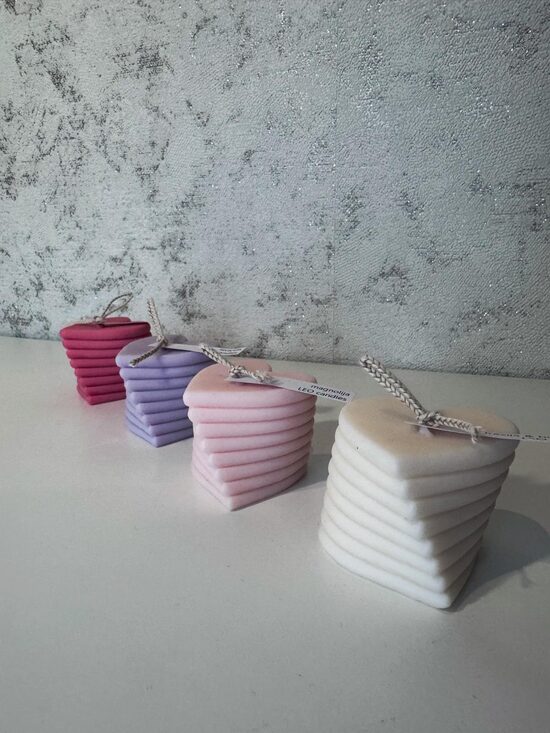 Sojas vaska svece "Sirds", mazā