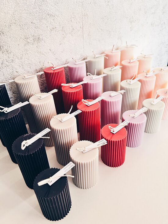 Advent soy wax candle set